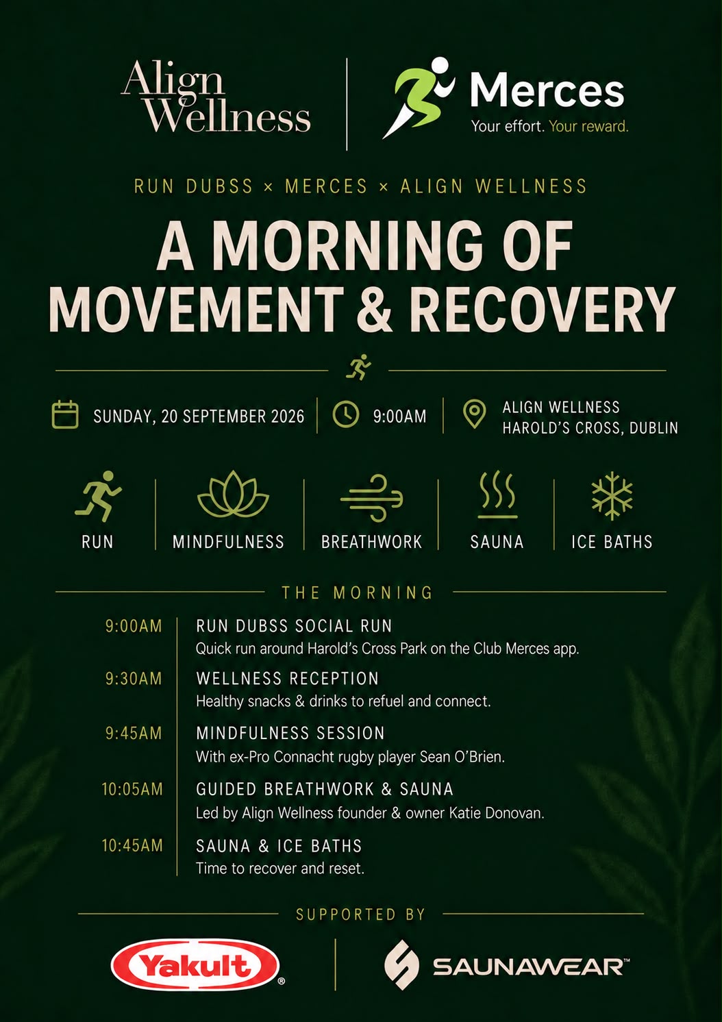 Run Dubss x Merces App x Align Wellness